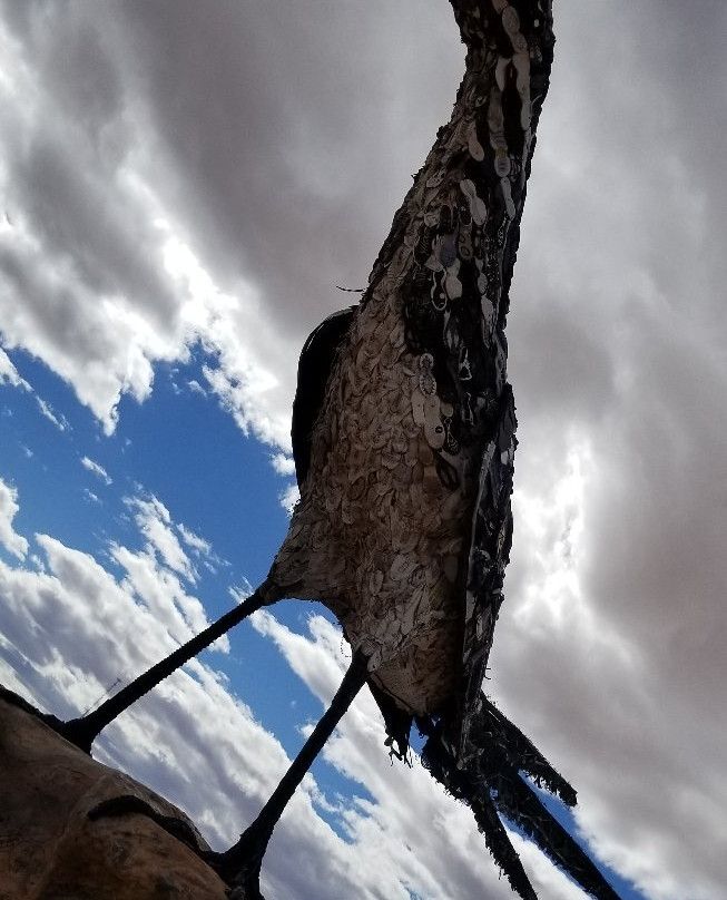 Recycled Roadrunner Sculpture-拉斯克鲁塞斯必去景点