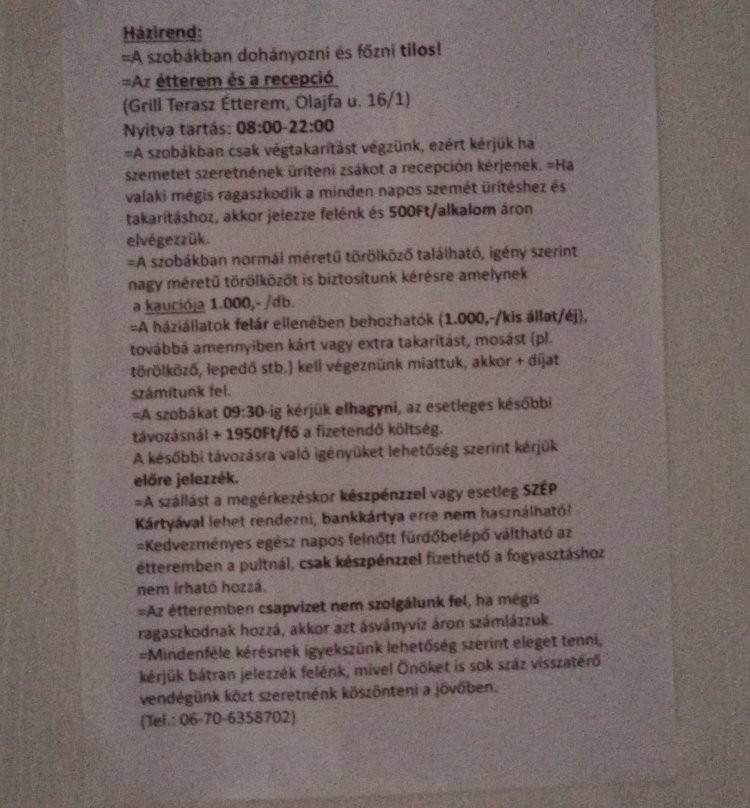 Szihalom酒店住宿-Fenyo Panzio