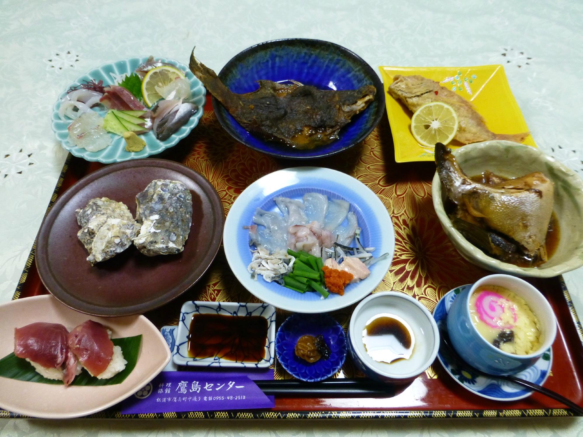 Ryokan Takeshima Center-餐饮
