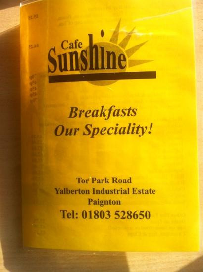 Stoke Gabriel餐馆和美食-Sunshine Cafe and Take Away