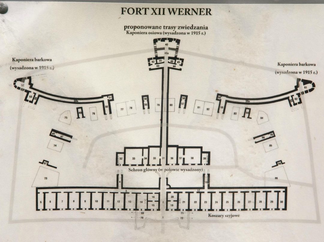 Fort XII Werner-Zurawica必去景点
