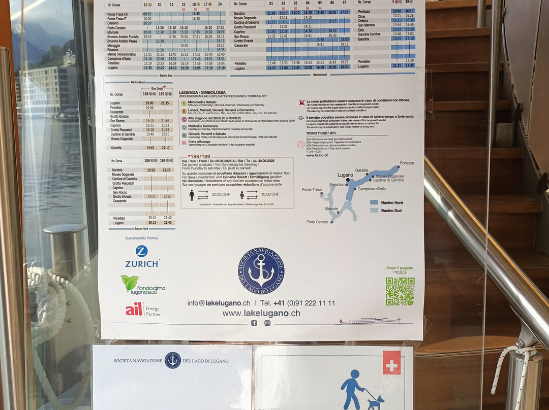 Societa Navigazione del Lago di Lugano-卢加诺必去景点