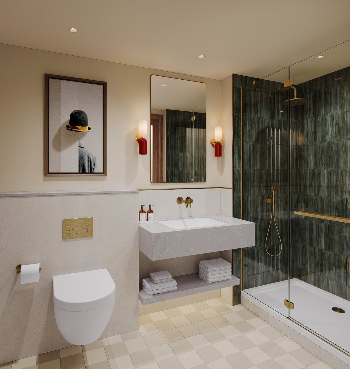 The Derby London City, Curio Collection by Hilton-浴室