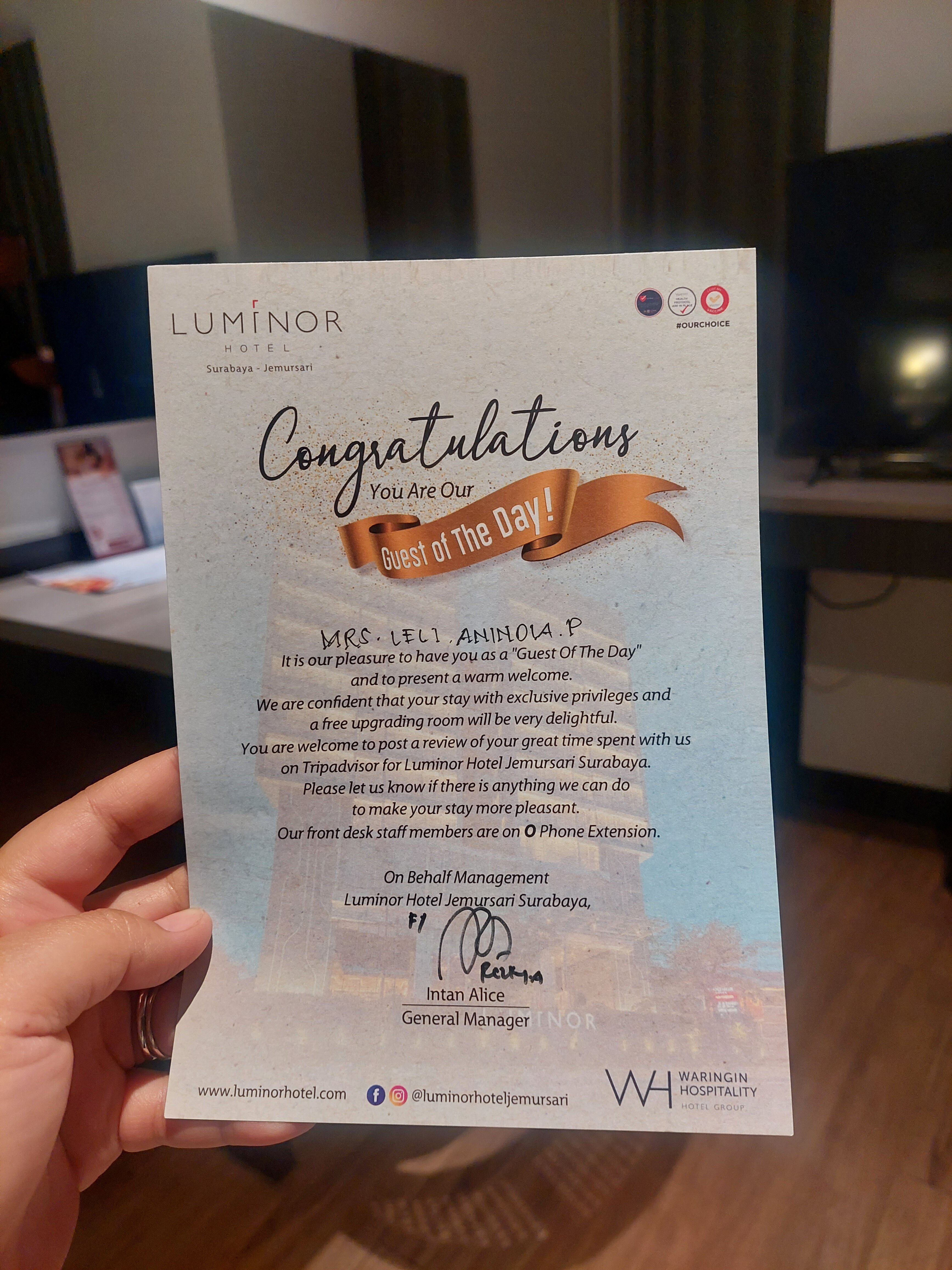 Luminor Hotel Jemursari-官方