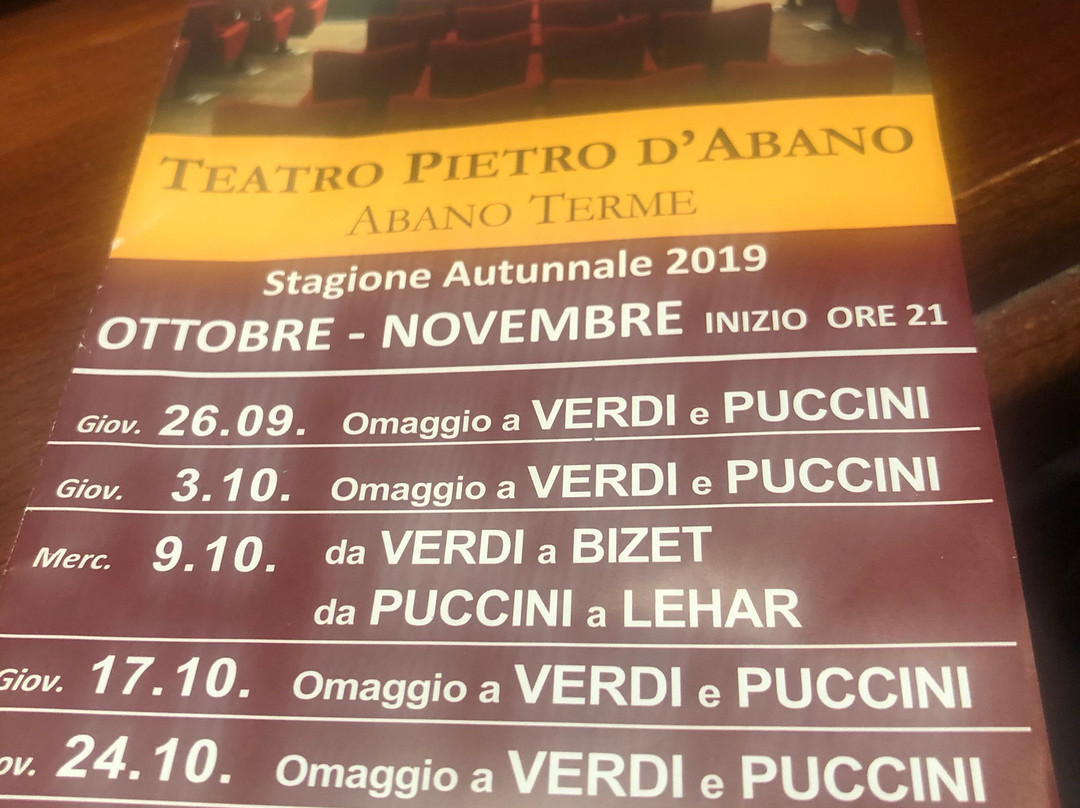 Teatro Congressi Pietro d'Abano-阿巴诺泰尔梅必去景点