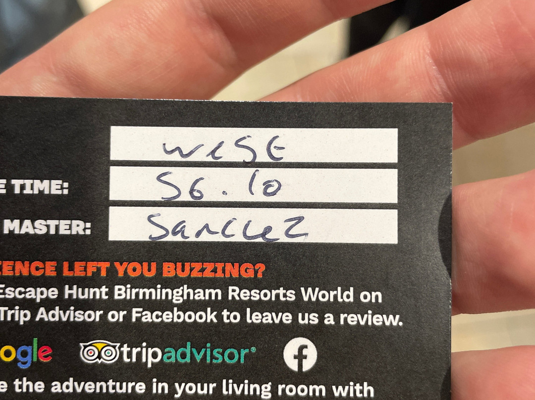 Escape Hunt Birmingham Resorts World-Marston Green必去景点