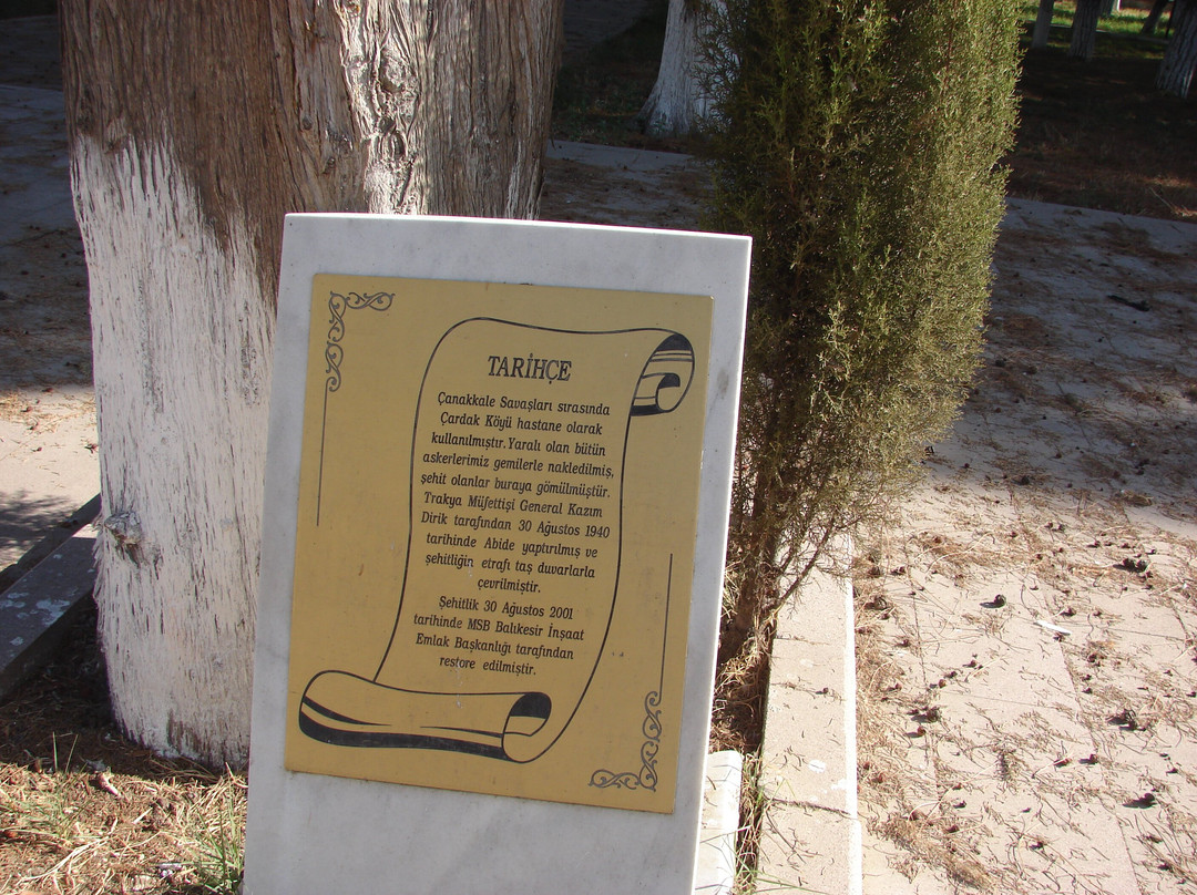Arıburnu Şehitliği-Cardak必去景点