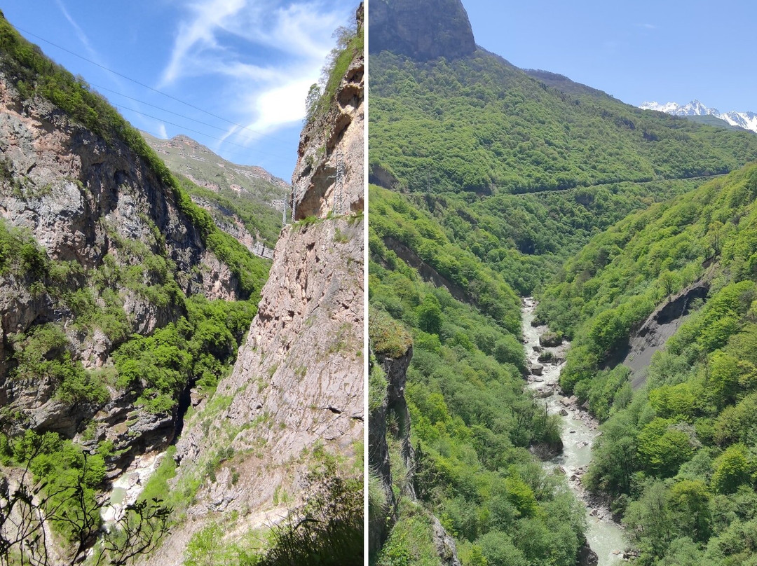 Old wheeled road. Cherek-Balkar gorge.景点图片