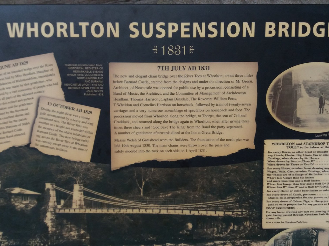 Whorlton Bridge-Barnard Castle必去景点