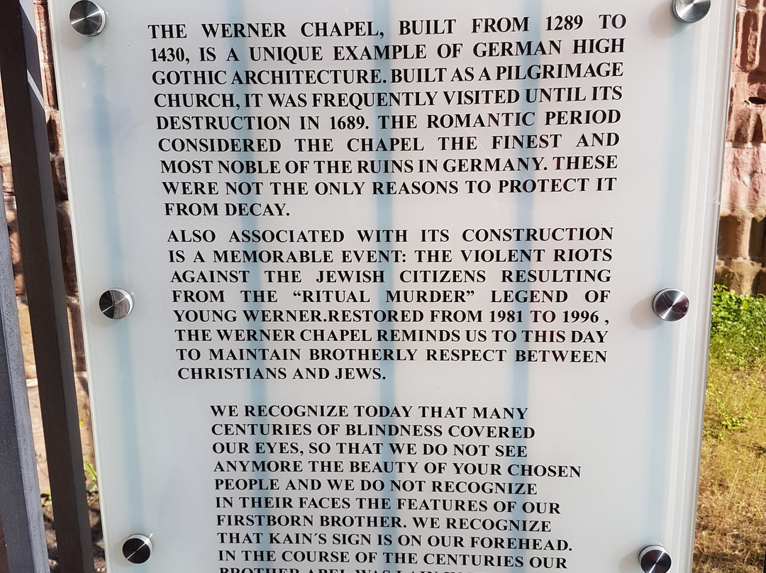 Wernerkapelle-巴哈拉赫必去景点