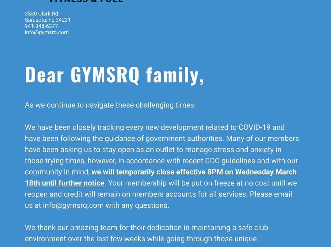 Gym SRQ-萨拉索塔必去景点