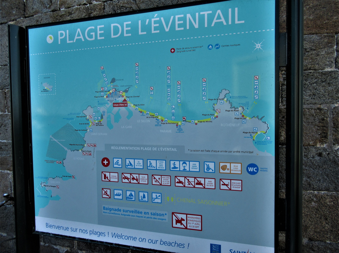 Plage de l'Eventail-圣马洛必去景点