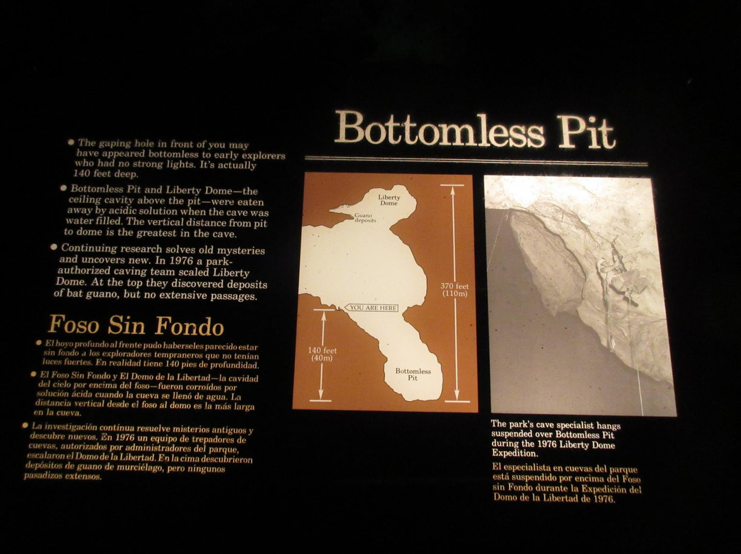 Bottomless Pit-卡尔斯巴德洞穴国家公园必去景点