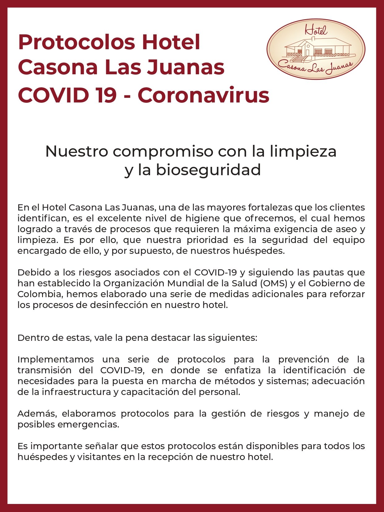 Hotel Casona Las Juanas-官方