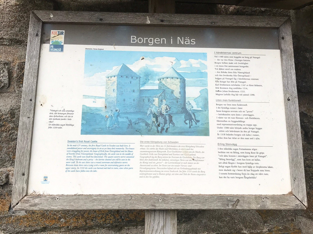 Näs slottsruin-Visingso必去景点
