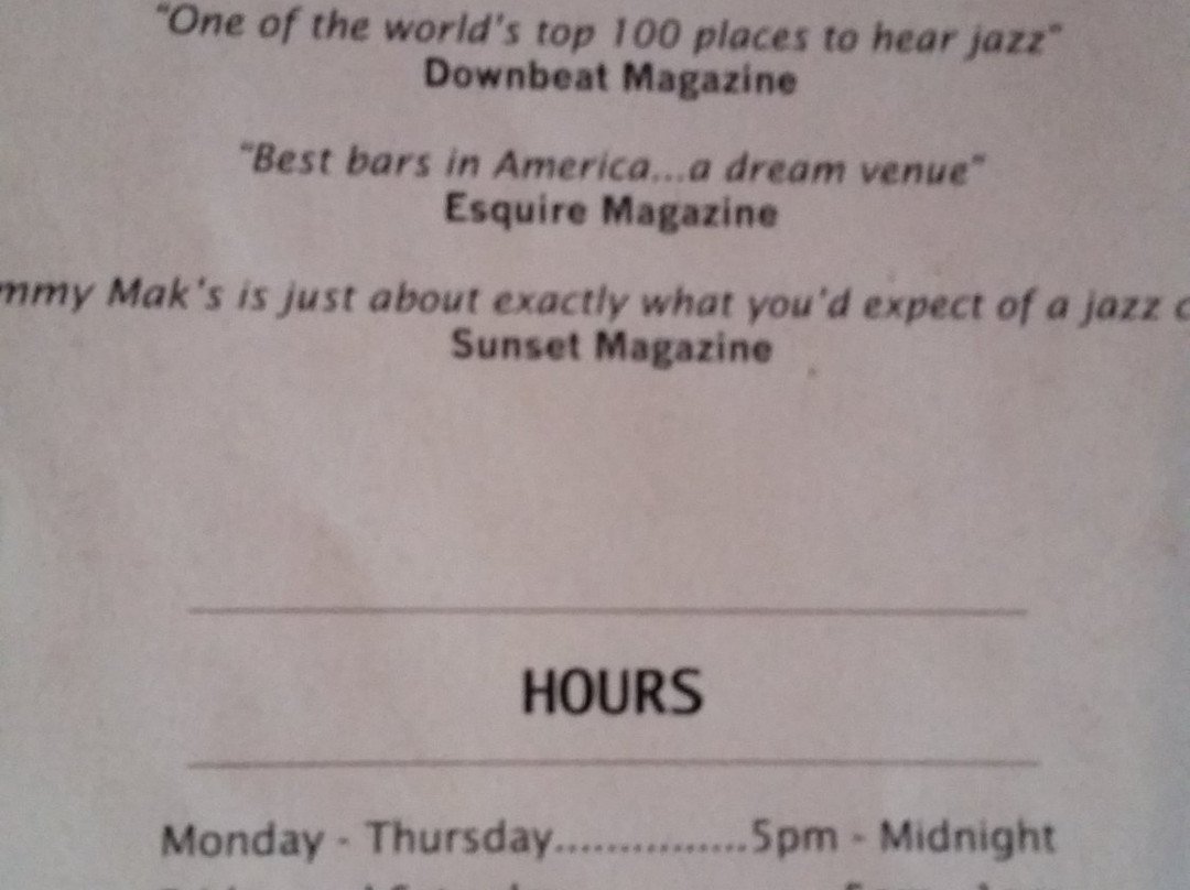 Jimmy Mak's-波特兰必去景点