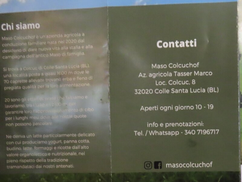 Maso Colcuc Hof Di Marco Tasser-Colle Santa Lucia必去景点