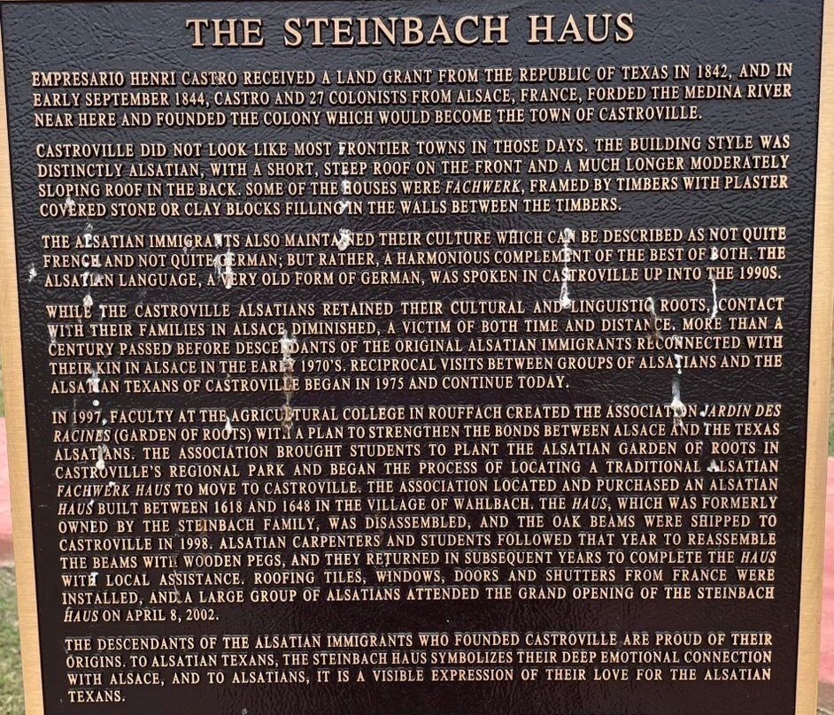 Steinbach Haus Visitors Center-Castroville必去景点