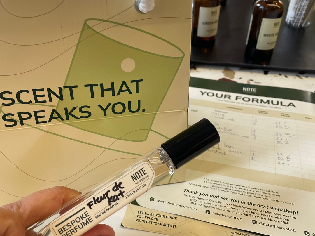 NOTE - The Scent Lab-胡志明市必去景点