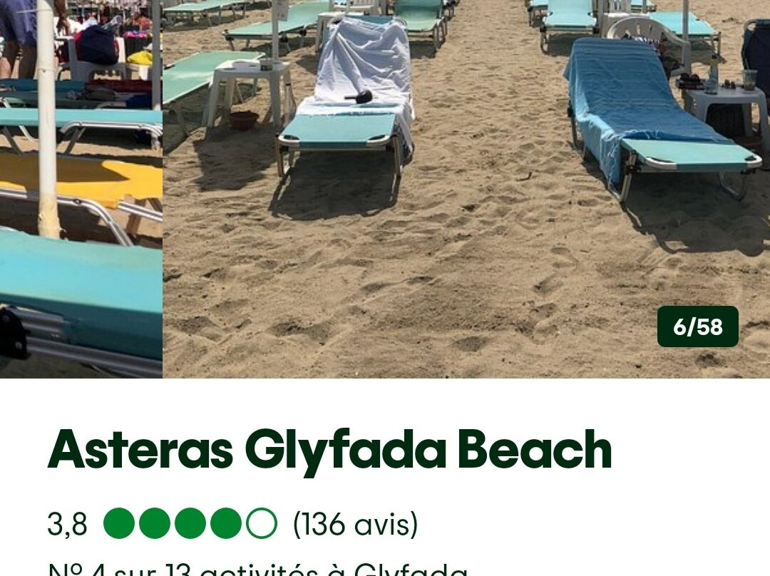 Asteras Glyfada Beach-吉利法达必去景点