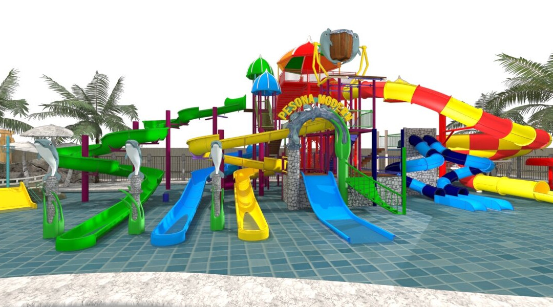 Waterboom Pesona Modern-班贾尔马辛必去景点