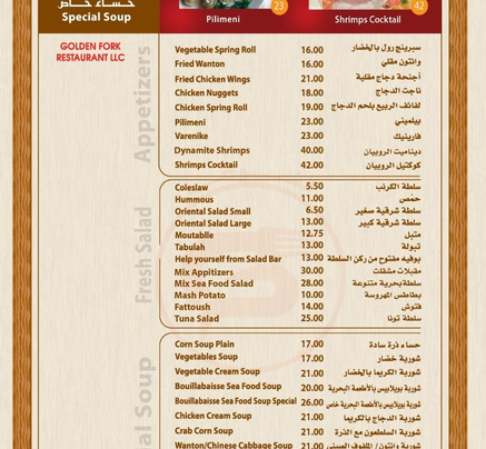 Golden Fork Al Shawka El Thabeya