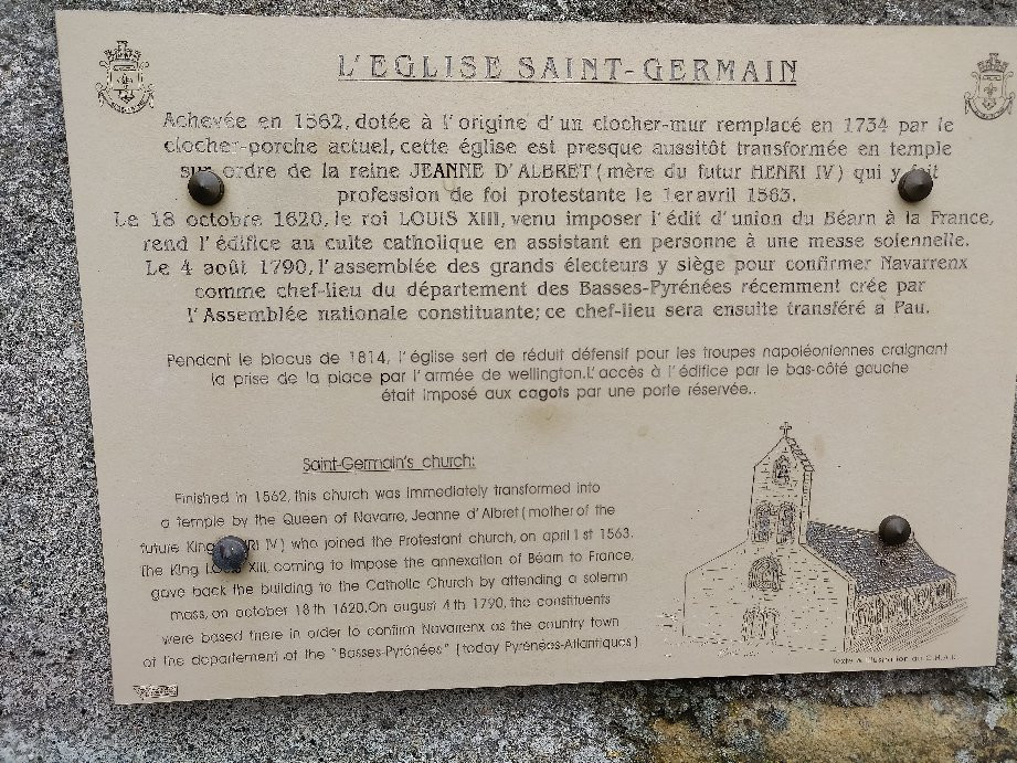 Église Saint-Germain-d'Auxerre de Navarrenx景点图片