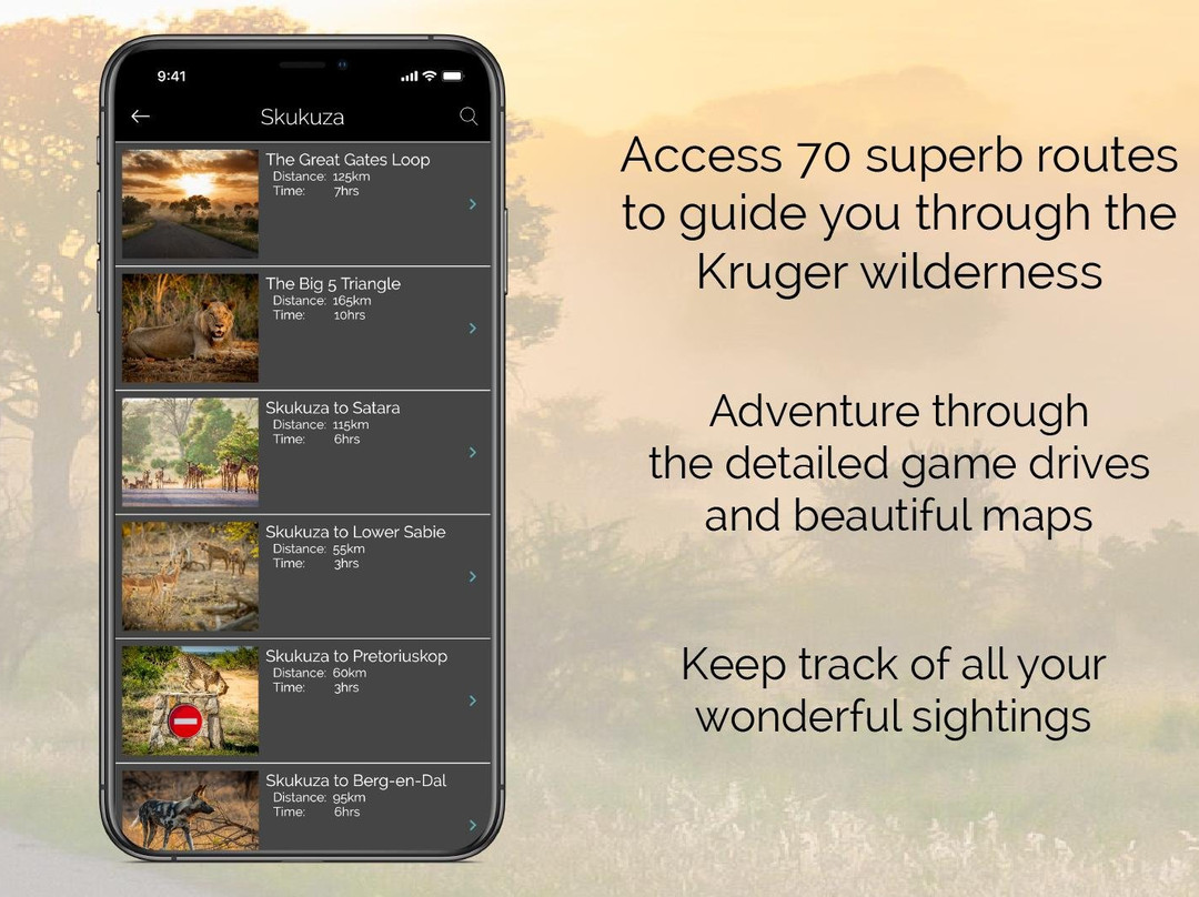 The KrugerExplorer App-司库库札必去景点