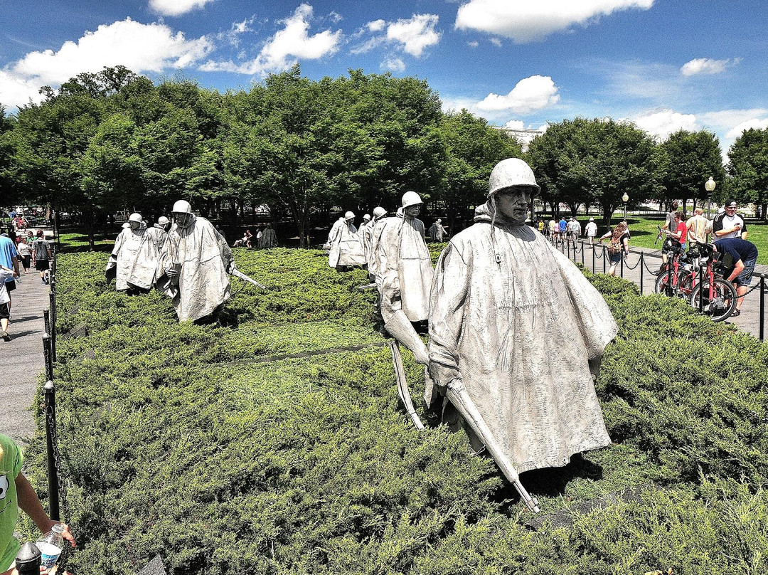 韩战军人纪念碑-华盛顿特区必去景点
