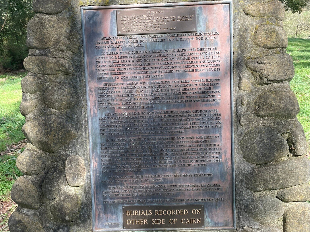 Coranderrk Aboriginal Cemetery And Barak Monument-希尔斯维尔必去景点