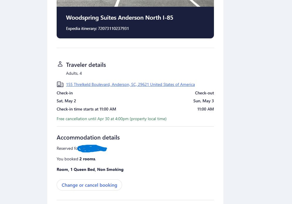 WoodSpring Suites Anderson North I-85