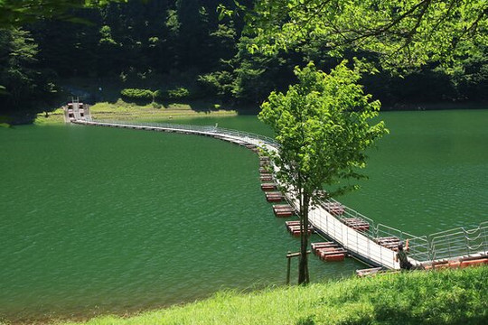 Tozura Pontoon Bridge-奥多摩町必去景点