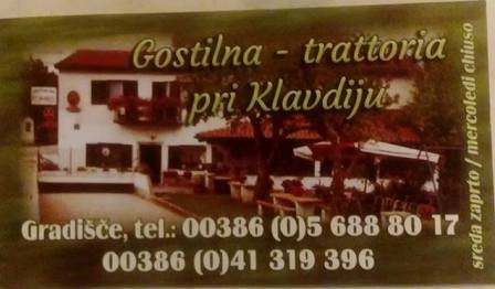 Podgrad餐馆和美食-Gostilna pri Klavdiju