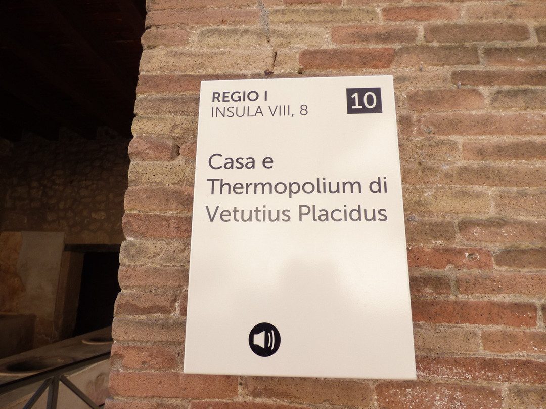 Termopolio di Vetuzio Placido-庞贝必去景点