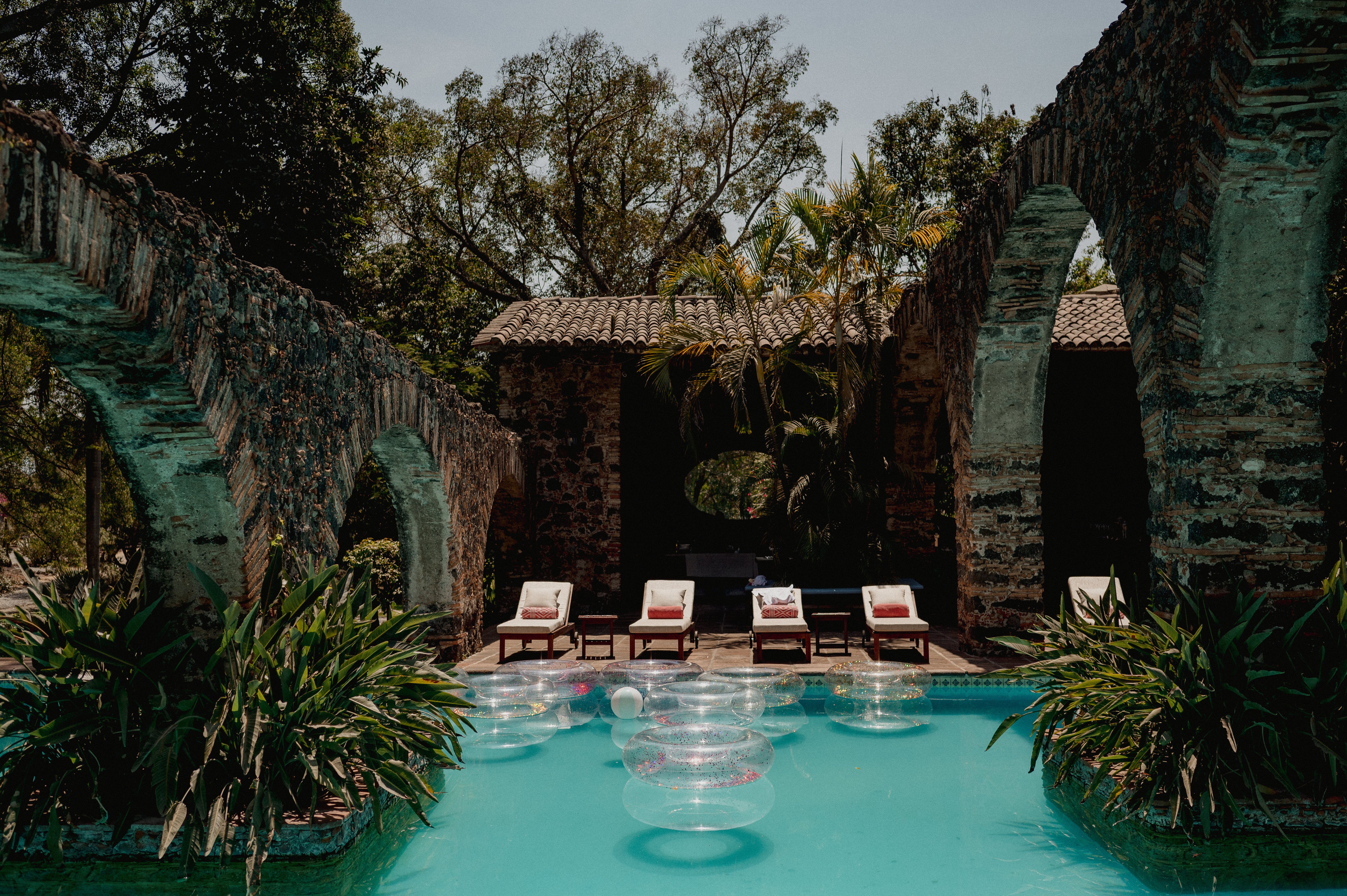 Hacienda Acamilpa-泳池