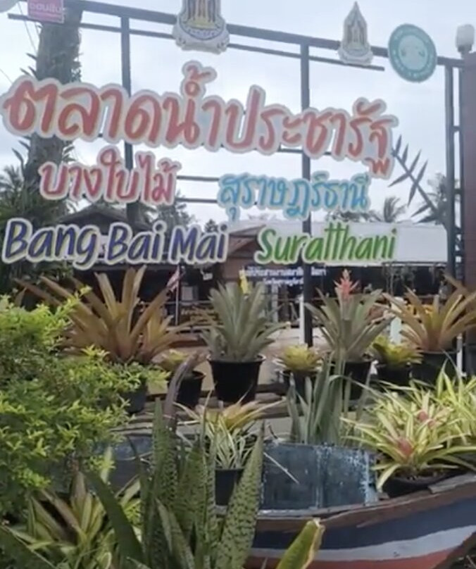 Pra Cha Rat Floating Market-素叻他尼必去景点