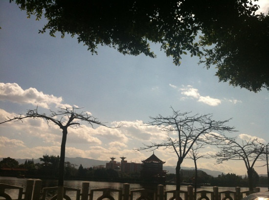红河南湖景点图片