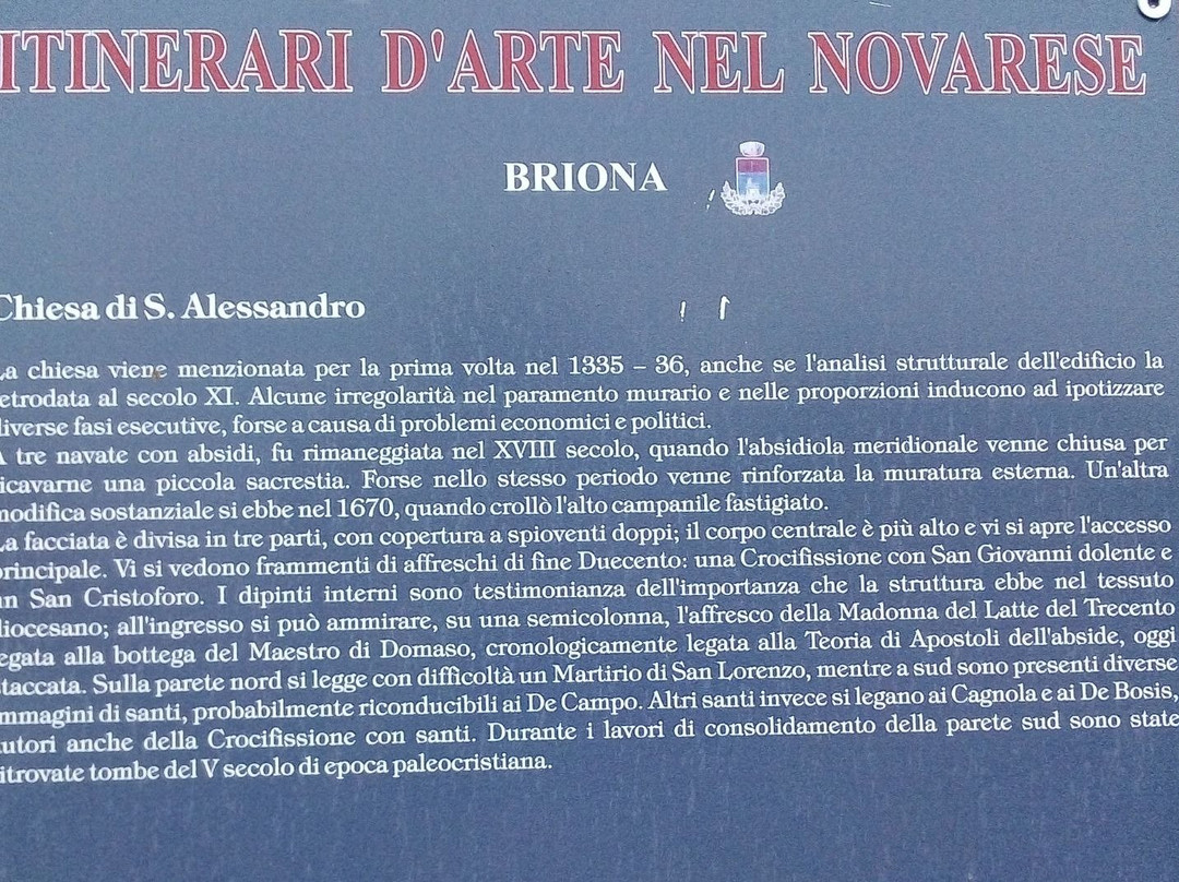 Chiesa di Sant'Alessandro-Briona必去景点