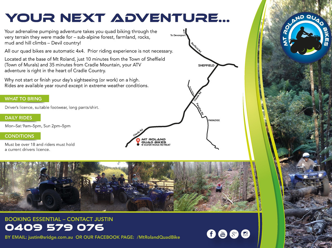 Mt Roland Quad Bikes-Claude Road必去景点