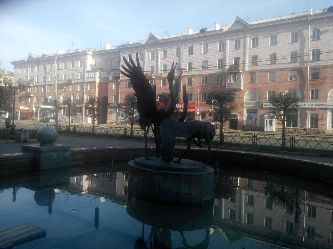 Fountain Cranes-克拉斯诺亚尔斯克必去景点