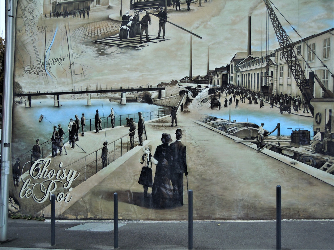 Fresque Carte postale 03-Choisy-le-roi必去景点