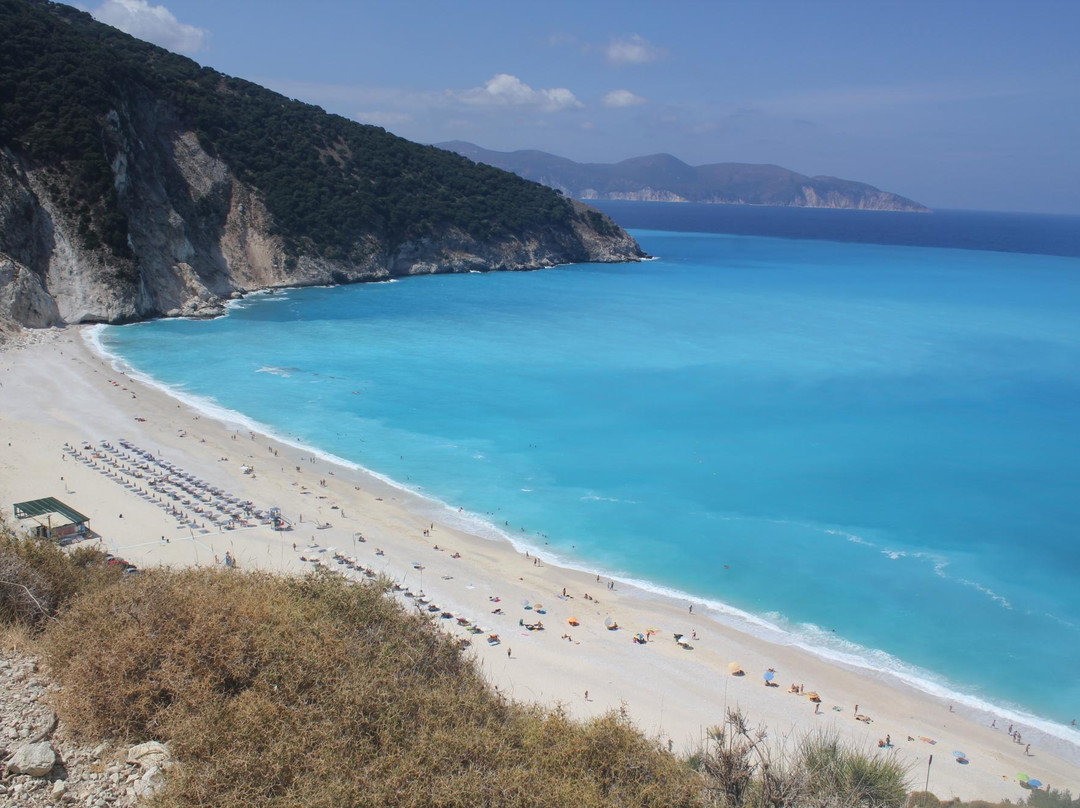 Myrtos Beach-凯法利尼亚岛必去景点