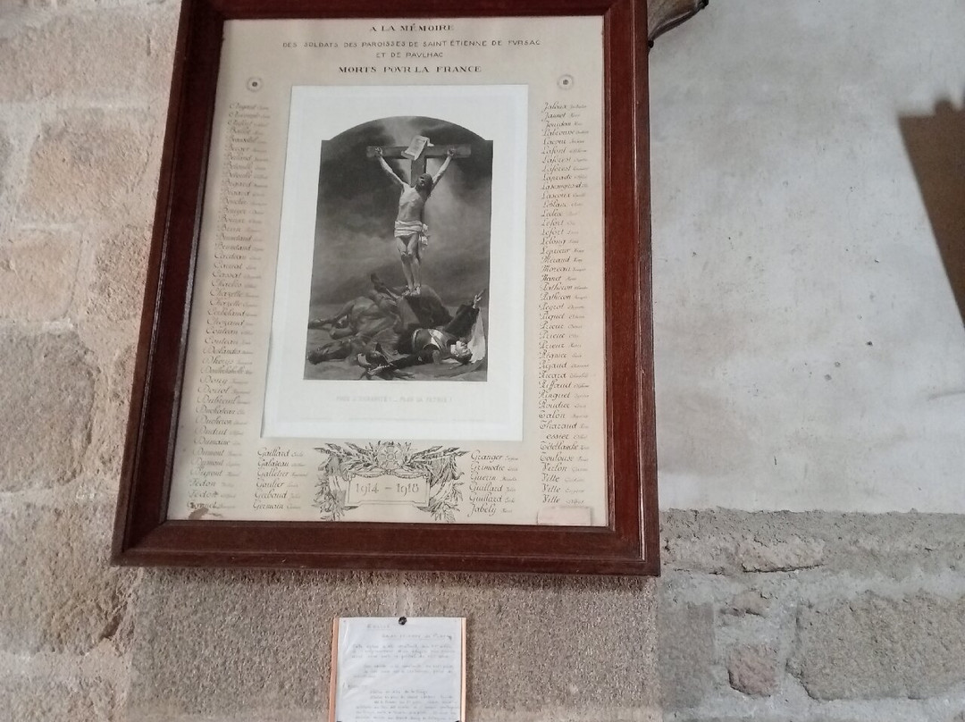 Église Saint-étienne-Saint-Etienne-de-Fursac必去景点