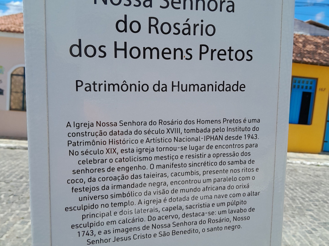 N. S. do Rosario dos Homens Pretos Church-Sao Cristovao必去景点