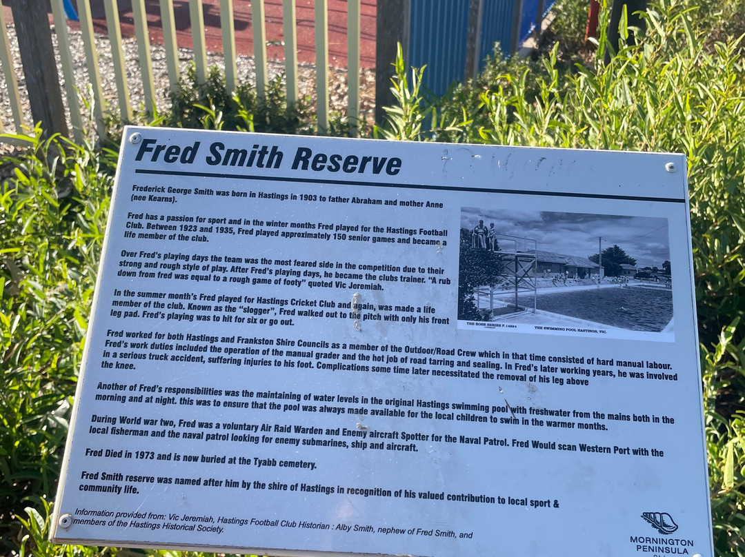 Fred Smith Reserve-Hastings必去景点