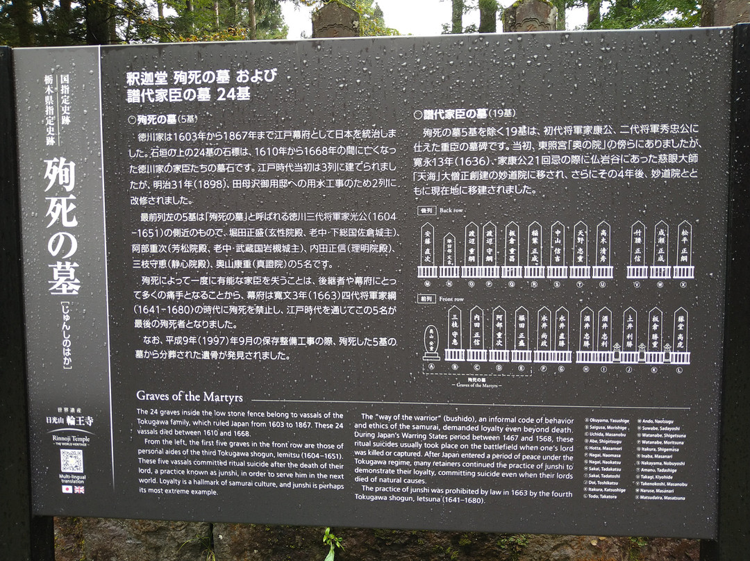 Junshi (Self-Immolation) Graves-日光市必去景点