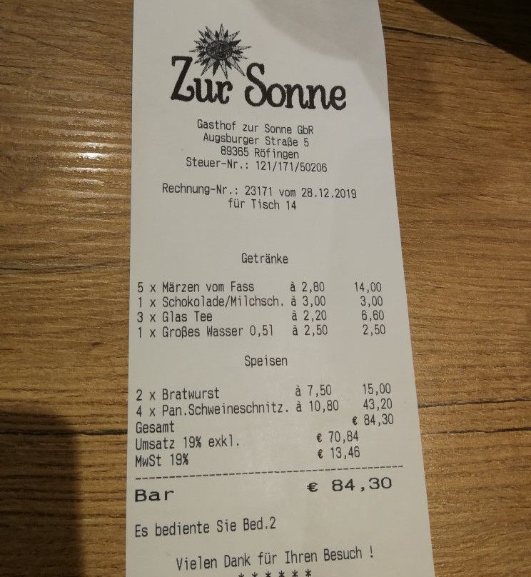 Gasthof Zur Sonne主图