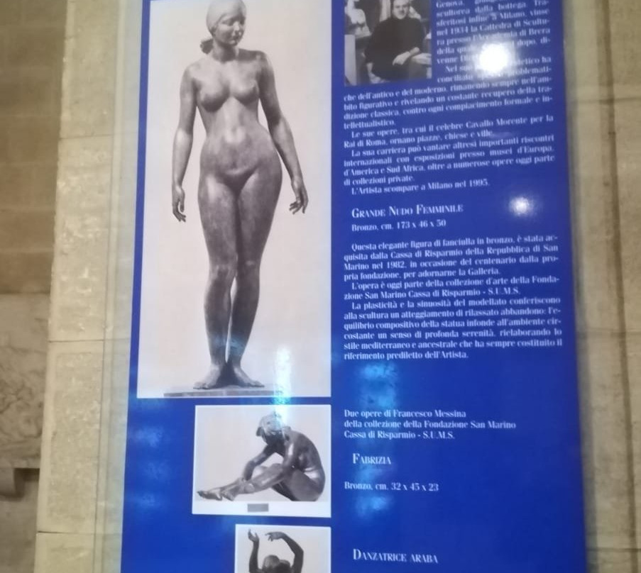 Statua Grande Nudo Femminile-圣马力诺城必去景点