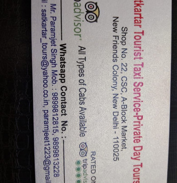 Satkartar Tourist Taxi Service-新德里必去景点