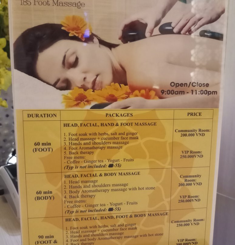 185 Foot Massage Salon-岘港必去景点